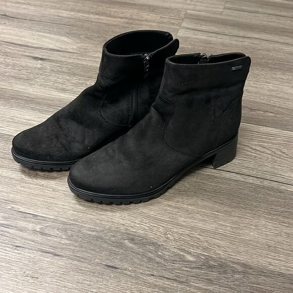 ARA Roselle Black Ankle Boot Waterproof US 8 - Picture 4 of 7